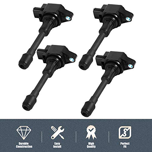 image for RANSOTO Ignition Coil Pack of 4 - Compatible With Infiniti FX50 M56 & 