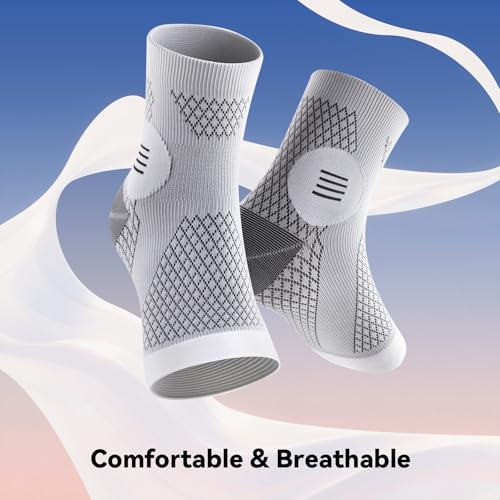Image of 3 Pairs Neuropathy Socks for Women & Men, Toeless Compression Socks | 20-30 mmHg Compression for Neuropathy, Plantar Fasciitis, Achilles Tendonitis Relief - Ankle Socks for Arch Support