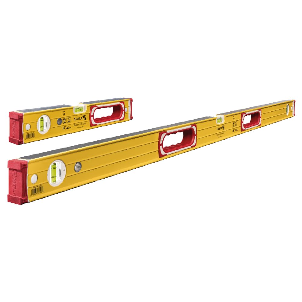 STABILA Type 196 Level Set - 48 Inch and 16 Inch Heavy Duty, Cat. No. 37816