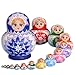YAKELUS 10pcs Russian Nesting Dolls Matryoshka handmade1506