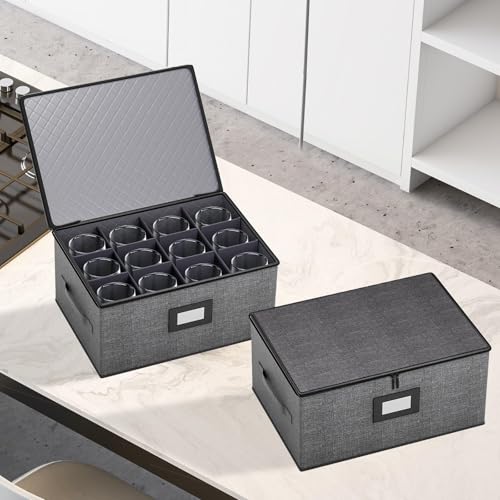 2-Pack Wine Glass Storage Box