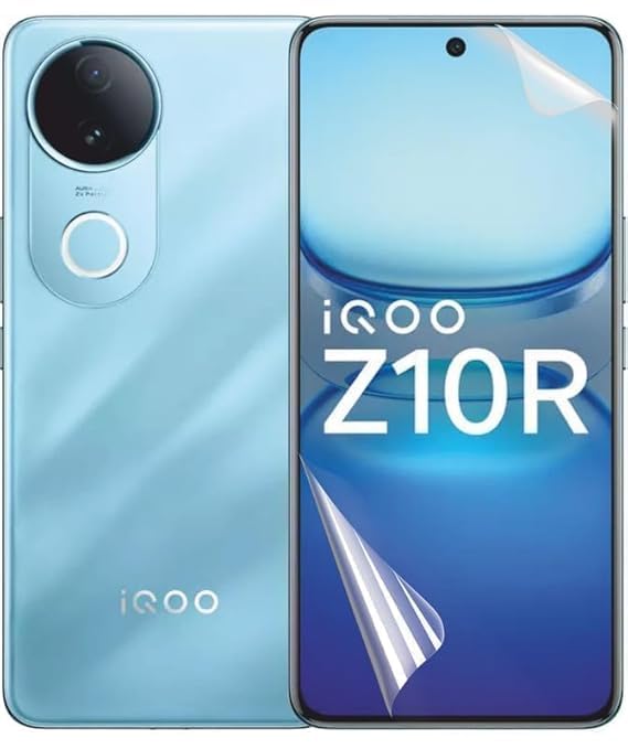 Image of BLACKSHEEP Matte Screen Protector for iQOO Z10R Membrane Case Friendly Full Edge to Edge Screen Coverage & Installation Kit