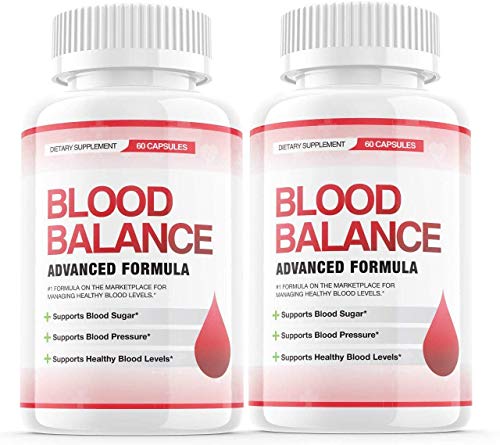 (2 Pack) Blood Balance Advanced Formula Pills, Blood Balance Advance Boost Capsules - Sugar Balance Supplement for High Blood Pressure - Natural Pressure Monitor for Nutrition (120 Capsules)