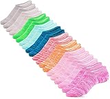 IDEGG Women's Socks 10 Pairs Low Cut Anti-Slid Novelty Athletic Casual Cotton Socks