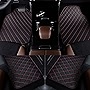 COLINOO 4 Pcs Deluxe Carpet Floor Mat Set Waterproof Universal Fit Car Floor Mats Protection with Rubber Lining, Suitable for All Vehicles Black