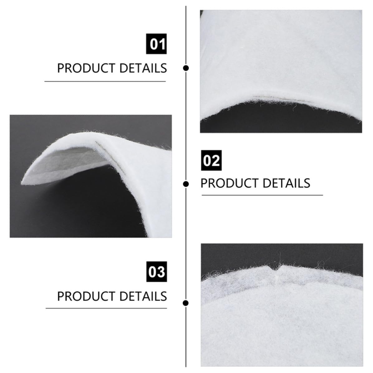 Hombreras para Trajes 50 Pares de Algodón de Color Claro