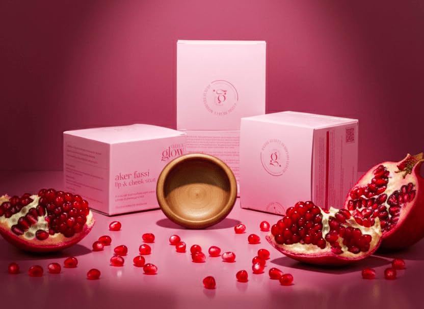 Image of Aker Fassi Moroccan Lip & Cheek Stain | Natural Long-Lasting Tint Clay Pot | Buildable Color for Lips & Cheeks by Bold & Glow