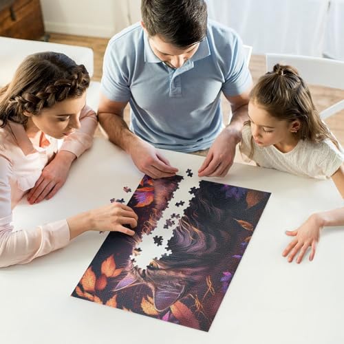 Puzzle de gato de 500 piezas multicolor e inteligencia para adultos 5