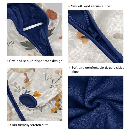 Goose Girls Fleece Jacket Girls Fall Jacket Girls Zip Up Hoodie Girls Sherpa Jacket 2-10T3