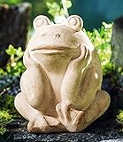 Schwere Qualität Deko-Frosch „Rudi“ aus Terracotta, schwere Qualität, Garten-Tierfigur, Gartenfigur, Skulptur