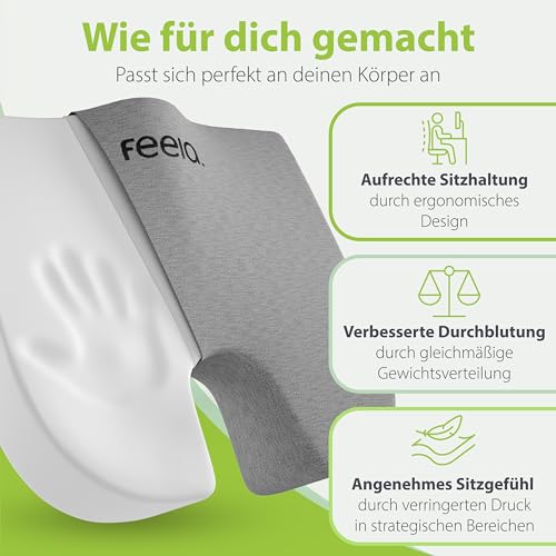 feela Orthopädisches Keilkissen aus Memory Foam für Stuhl – Bild 3