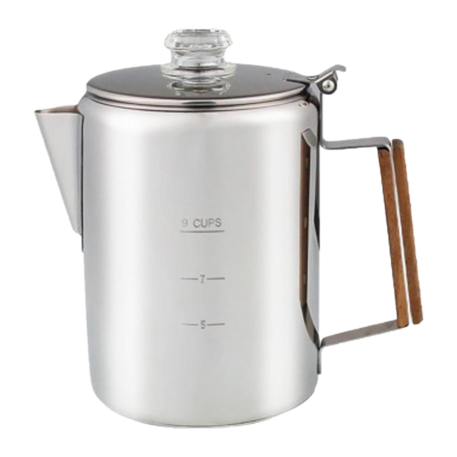Caffettiera in acciaio inox con scaletta grande capacità caffettiere per campeggio e uso domestico 9 tazze capacità percolatore