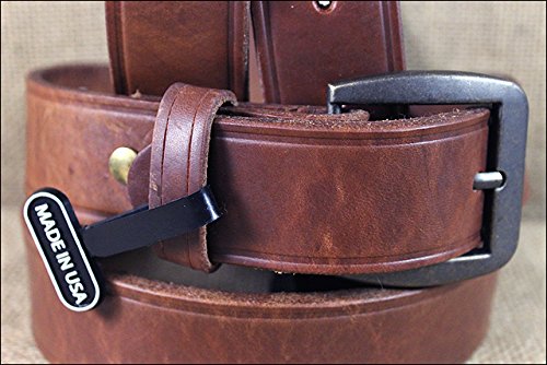 3D 1 1/2" Brown Men's Western Basic Belt3