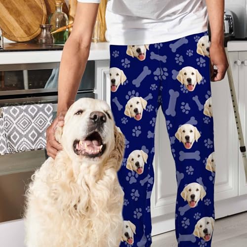 MyPupSocks Customized Face Pajamas Pants Sleep Bottoms for Men Women XS-2XL3