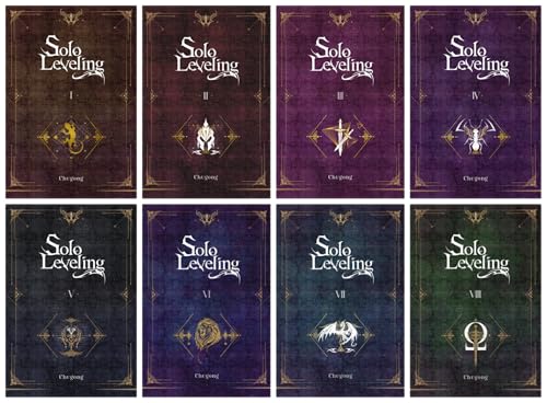 Solo Leveling (novel) Series 8-Book Ultimate Complete Collection Set (Vol.1 to Vol.8) - Epic Korean Fantasy Adventure