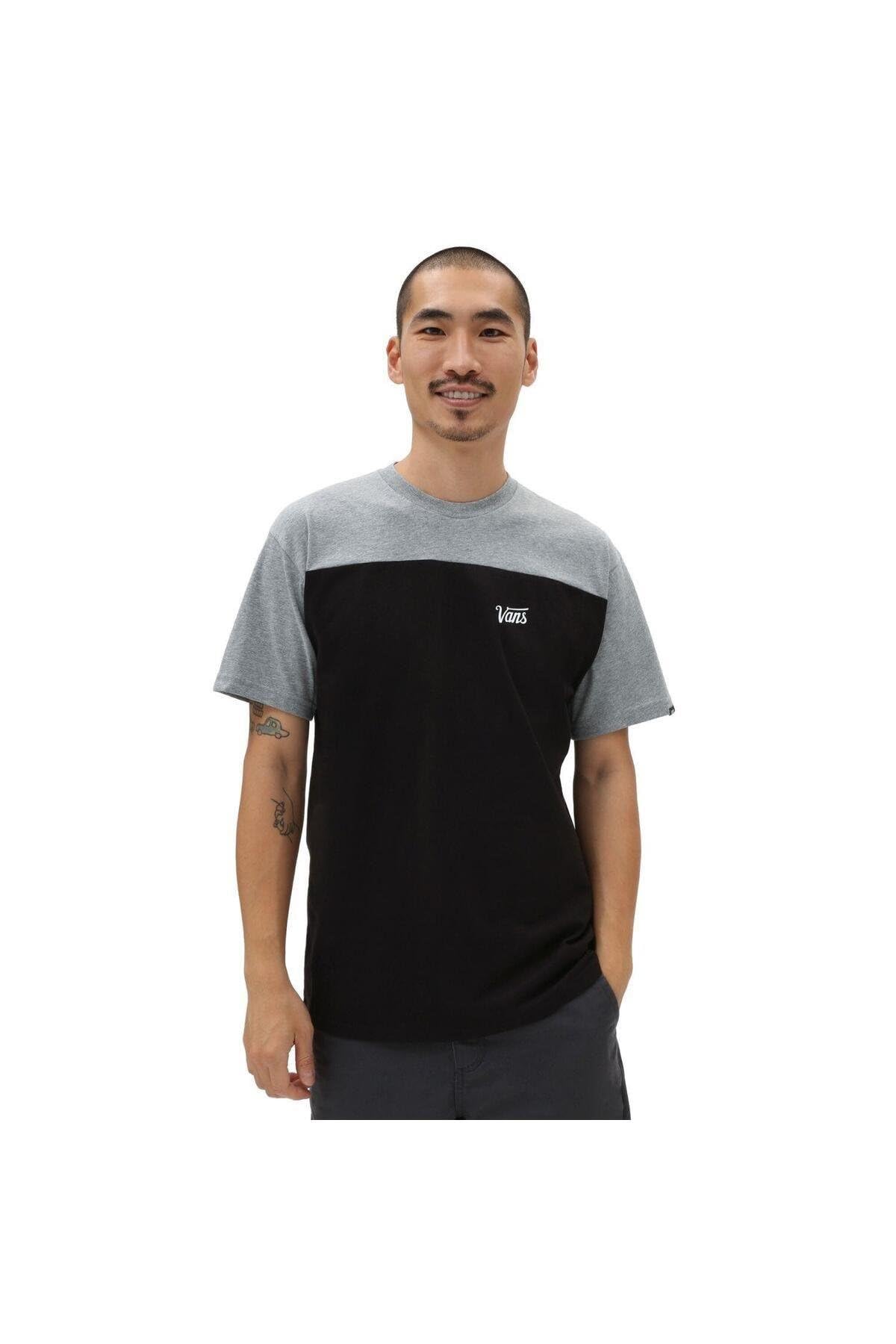 Vans Herren Script Crew Block Ss T-Shirt