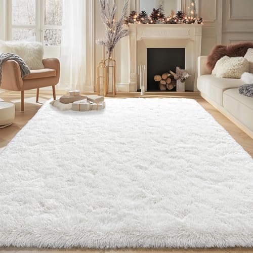 Tapete grande shag 6x9 para sala y dormitorio miniatura 1