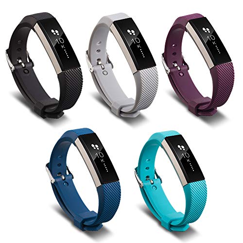 FUNKID Replacement for Smartwatch Wristbands Fitbit Ace Children Kids Adjustable Bands Colorful 5 Pack