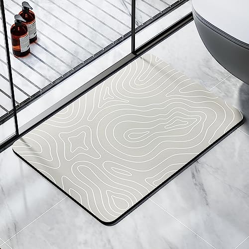 LIYOUYA Super Absorbent Bath Mat Bathroom Rugs Washable Quick Dry Non Slip Bathroom Mats Soft