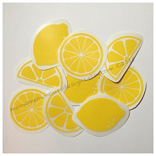 Lemon or Lime Decals Set of 3 Stickers Select Your Size