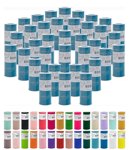 Image of Expo International Decorative Matte Tulle, Roll /Spool of 6 Inch x 25 Yards (Pack of 36), Polyester-Made Tulle Fabric, Matte Finish, Lightweight, Versatile, Washable, Easy-to-Use, Ultra Marine