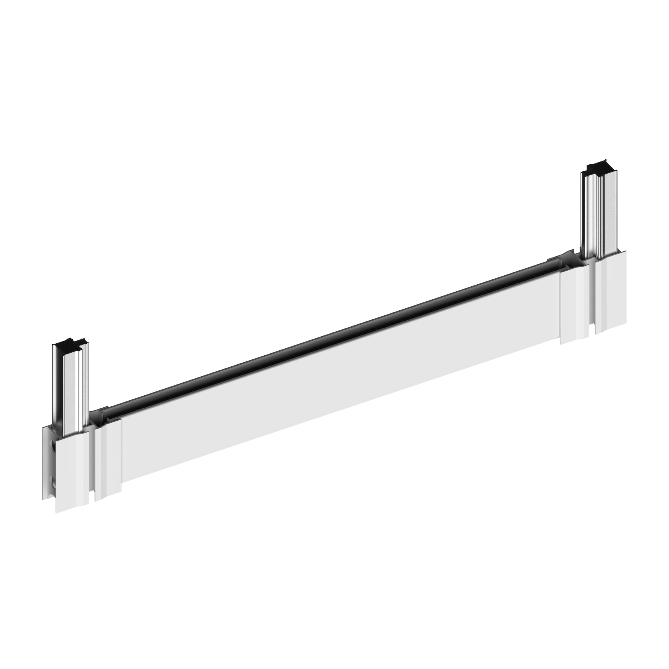 Hakuna Pets Porte de terrasse en verre V2 pour porte coulissante - Hauteur réglable - Ajustement sécurisé et stable - Système d'intégration facile - Taille L - Blanc