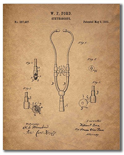 Doctor - Nurse Patent Wall Art Prints - Set Of 6 Vintage Medical Photos #TOP4