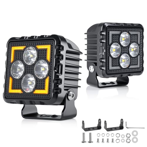 antom 2 Pezzi Fari LED 28000 Lumen 3000K/6500K Fari Aggiuntivi 12V 24V IP68 Con Chip LED Di Alta Qualità Per SUV, UTV, Escavatori, Trattori, ATV Fuoristrada.