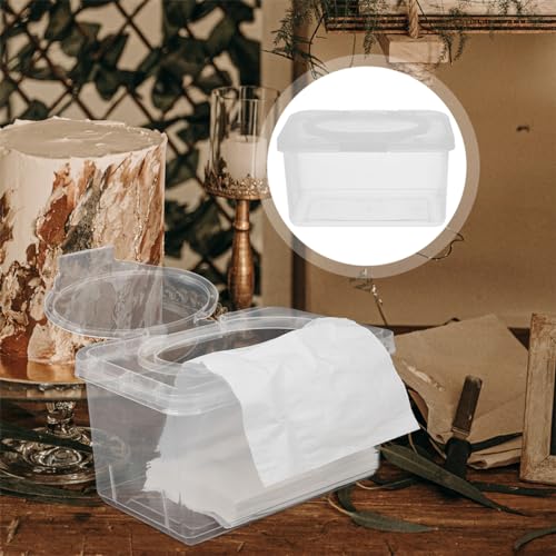 Boîte à lingettes étanche et réutilisable avec ouverture facile d'une main