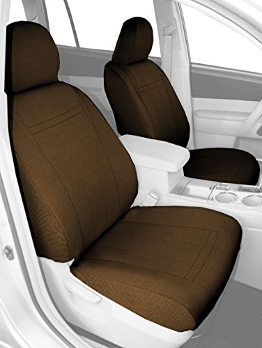 Center Buckets Seats, CalTrend SportsTex Seat Covers for 2003-2006 Chevrolet Suburban 1500|Chevrolet Suburban 2500|GMC Yukon XL 1500|GMC Yukon XL 2500 Beige Beige Insert and Trim