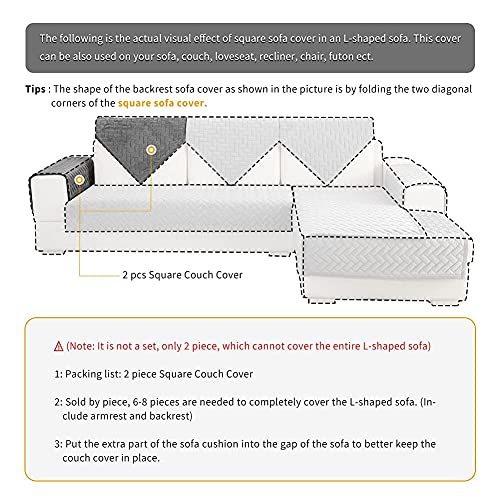 image for Deep Dream Sectional Couch Covers, Velvet Sectional Sofa Covers Furnit