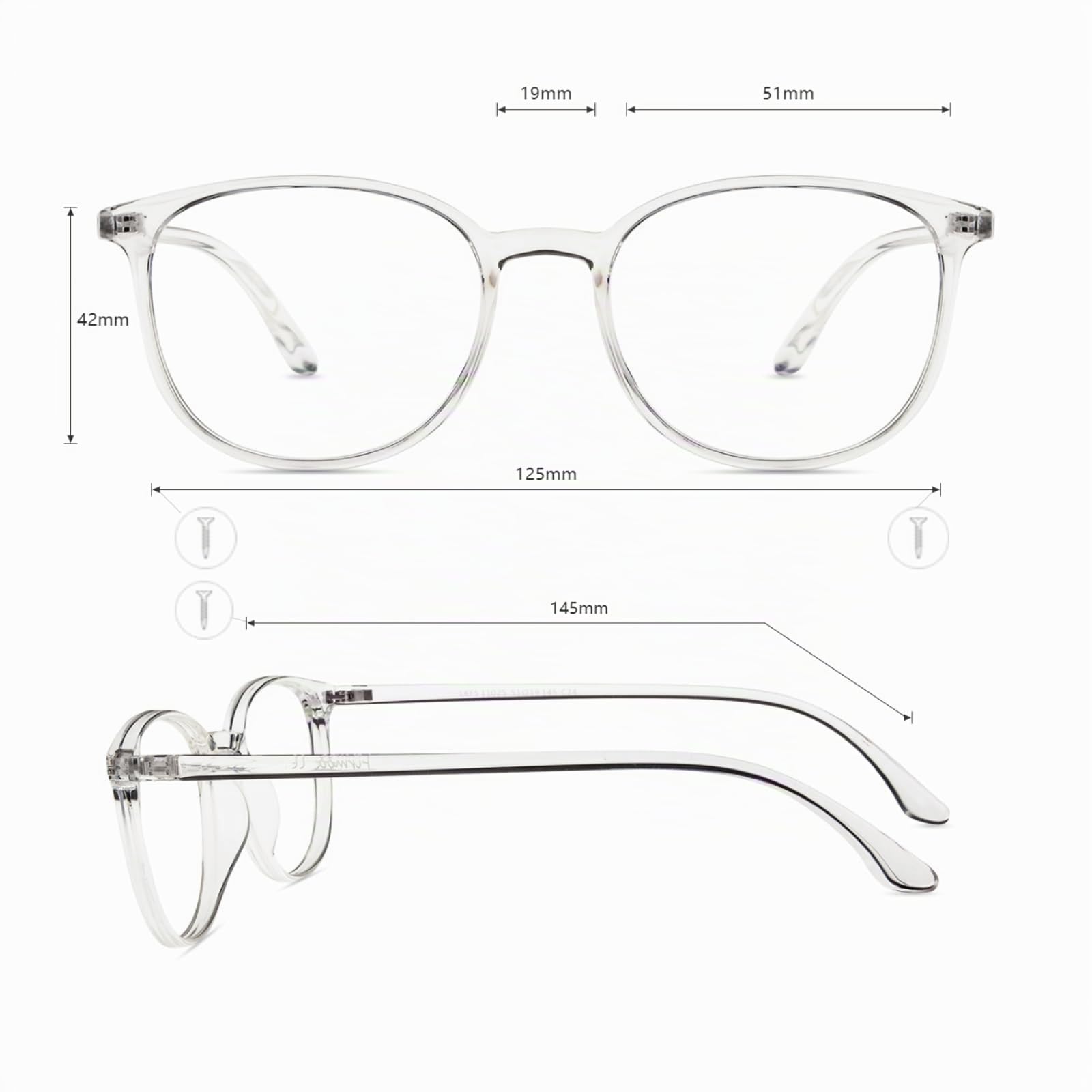 Firmoo Gafas Luz Azul para Mujer Hombre, Gafas Filtro Antifatiga Anti-luz Azul y contra UV400 Ordenador de Gafas Montura TR90 para Protección los Ojos