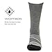 Feetures! Men's Elite Merino+ Cushion Crew, Gray + Pacific Blue, xl