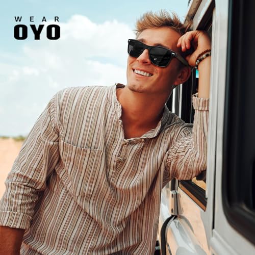 Polarized Sunglasses for Men Women with Wood Temples,Retro Dark Lenses Driving Fishing UV400 Protection2