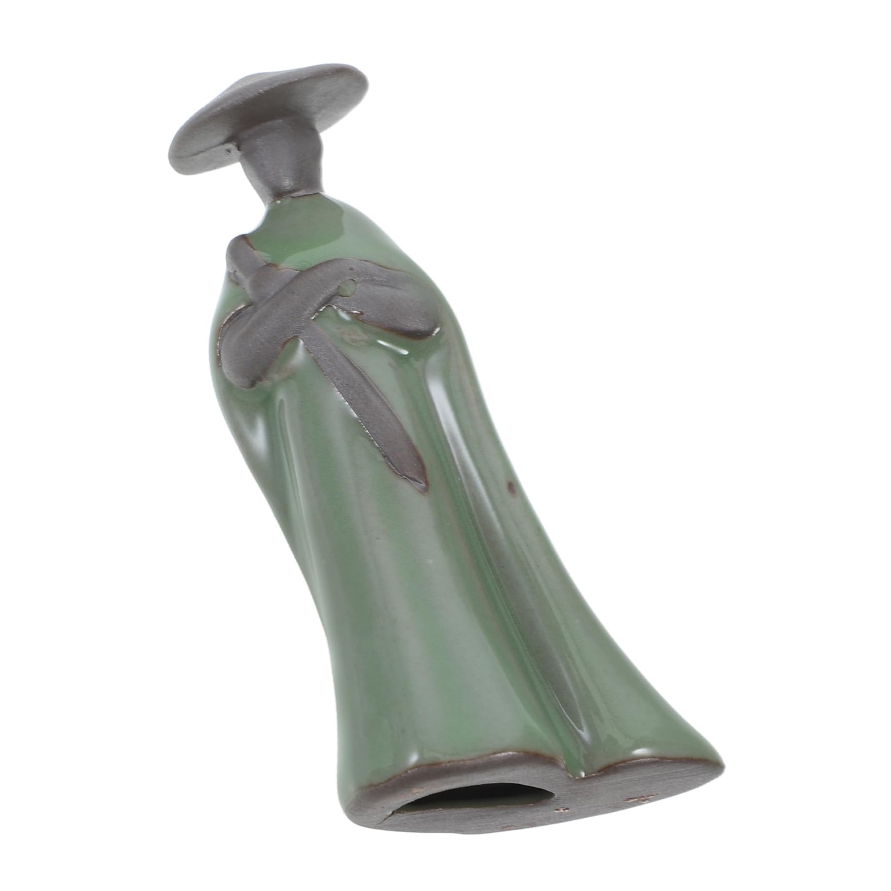 KITANDOVE Estatua Samurái Estatuilla De Modelado Figura Decorativa para Escritorio Macetero Modelado Decoración Paisaje Bonsai Paisaje Estatuilla Cerámica Zisha