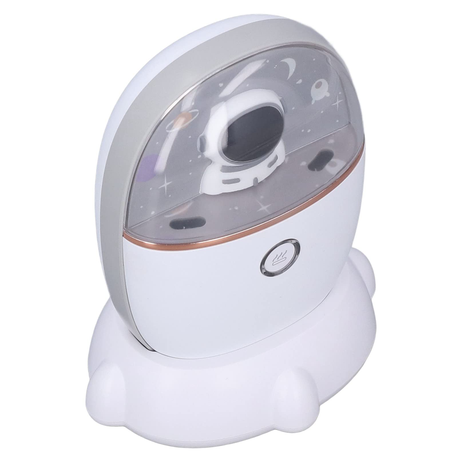 Qcwwy Scaldamani Ricaricabile, Ricarica Alimentata Tramite USB Scaldamani a Doppia Faccia Scaldamani Portatile Power Bank Scaldamani a Grande capacità della Batteria con Luce per L'utilizzo(Bianco)