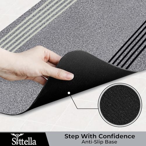 Image of SITTELLA Combo - 3 Pcs (45x80 | 45x100 | 45x120 cm) Mat Kitchen Floor Mats - Super Absorbent, Anti-Skid, Fast Drying & Washable Mats for Kitchen Sink, Counter & Platform Area