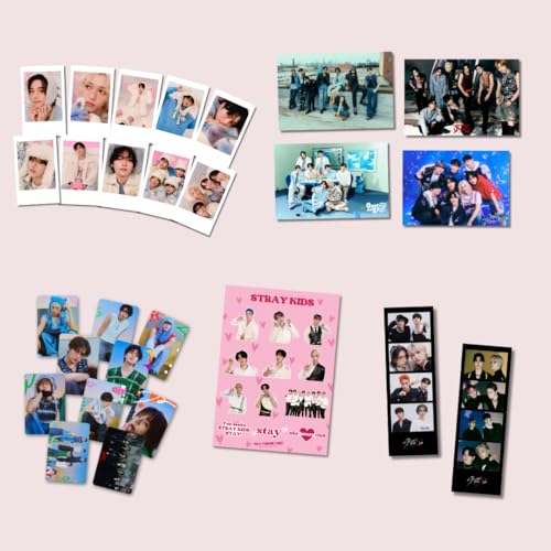 Image of SKZ Poster Combo Pack Of 4 Poster, 10 Photocards, 10 Photos, 1 Sticker Sheet, 2 Photo strips | Pinterest Wall Posters | K-Pop Posters | K-Pop Photocards | SKZ All In One Combo Pack