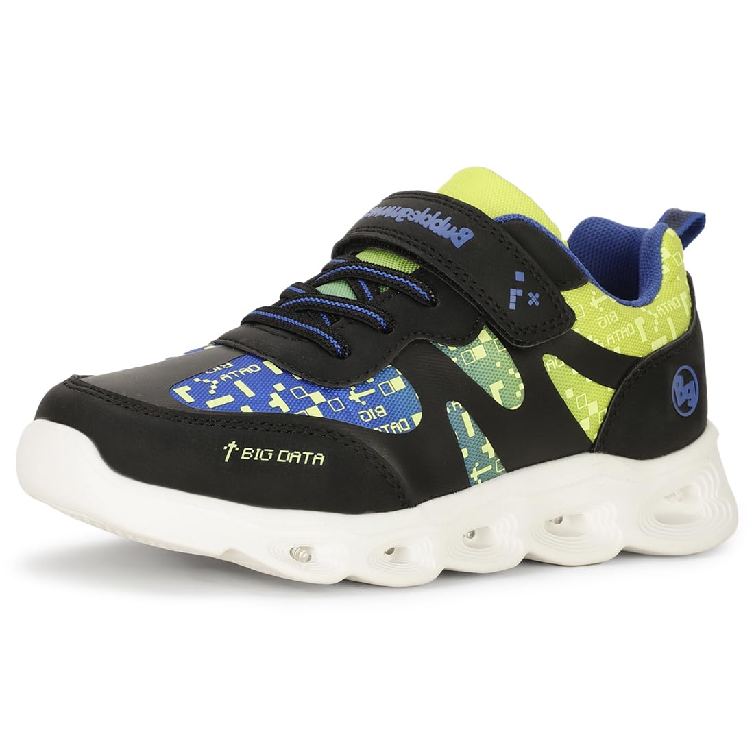 Bubblegummers Saturno Kids Sport Shoes In Black