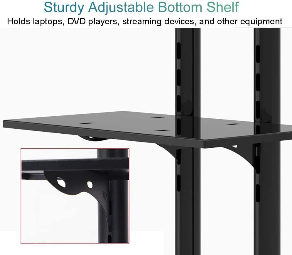 Soporte móvil para TV con ruedas y altura ajustable miniatura 5