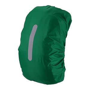 Amazon.com: 1 pcs Waterproof Rain Cover for Backpack, Backpack Rain Cover with Reflective Strip,Rucksack for Bicycling/Hiking, Dust proof Protector for Outdoor Night Travel, (Green, Fits 30-40 L Bags) : Sports & Outdoors