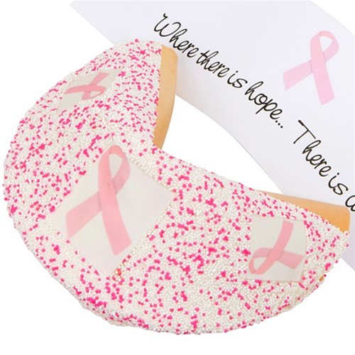 Lady Fortunes® Pink Ribbon Giant Fortune Cookie