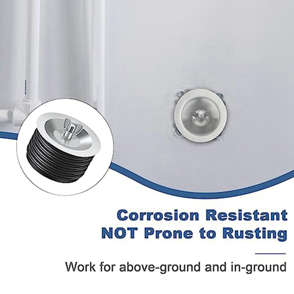 Lizusidtsy 4 Inch Drain Cleaning Cover Utility Expansion Pipe Plug Sewer Pipe Plug Fits Most Pipes Water Pipe Plug Expansion Tube Plug, Silver & Black