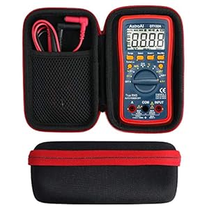 Khanka Hard Case Voor AstroAI Digitale Multimeter TRMS 4000 Telt Volt Meter Handleiding en Auto Variërende Maatregelen…