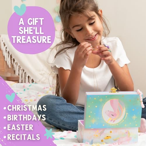 Giggle & Honey GHB1201 Musical Unicorn Jewelry Box For Girls thumb #1