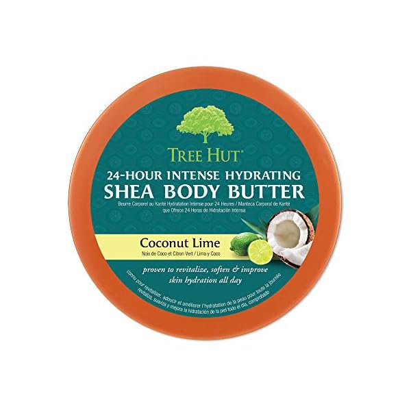 Tree-Hut-24-Hour-Intense-Hydrating-Shea-Body-Butter-Coconut-Lime-7-Ounce Tree Hut 24 Hour Intense Hydrating Shea Body Butter, Coconut Lime, 7 Ounce