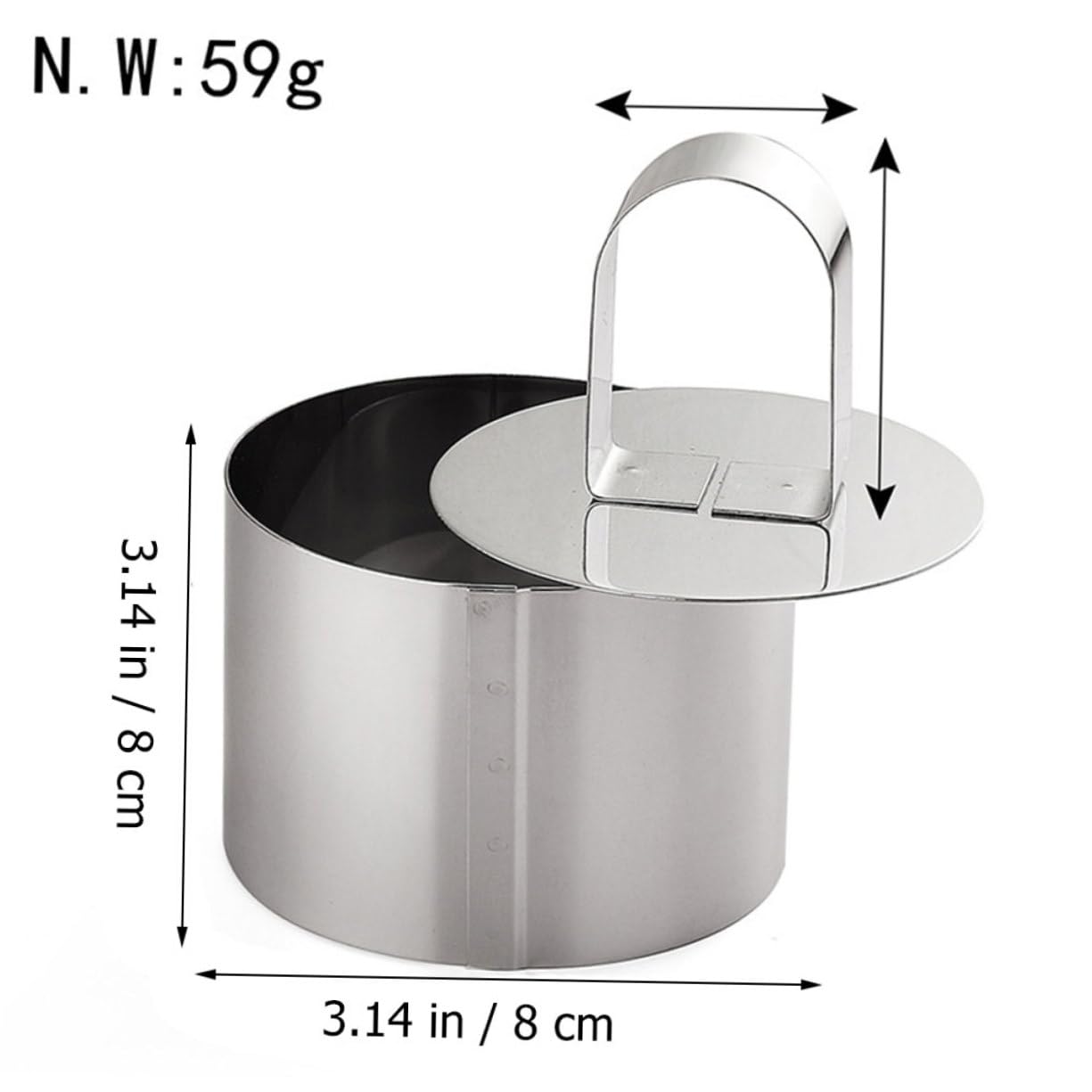 IWOWHERO Sandwich Meat Press Maker Stainless Steel Mold DIY Baking Mold Wide Application for Kitchen BBQ Picnic