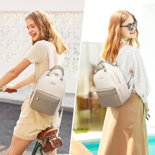 LOVEVOOK Kleiner Rucksack Damen Klein Cityrucksack Handtasche 2 in 1 Wasserdicht Tagesrucksack Mini Backpack Women Elegant Casual Daypack für Reise Freizeit Einkauf Arbeit – Bild 3