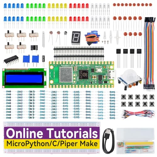 Image of Raspberry Pi Pico W Starter Kit with 40 Projects Without Online Tutorials, MicroPython C Piper Make Code, One-Stop Learning Electronics and Programming for Raspberry Pi iduino Beginners & Experts