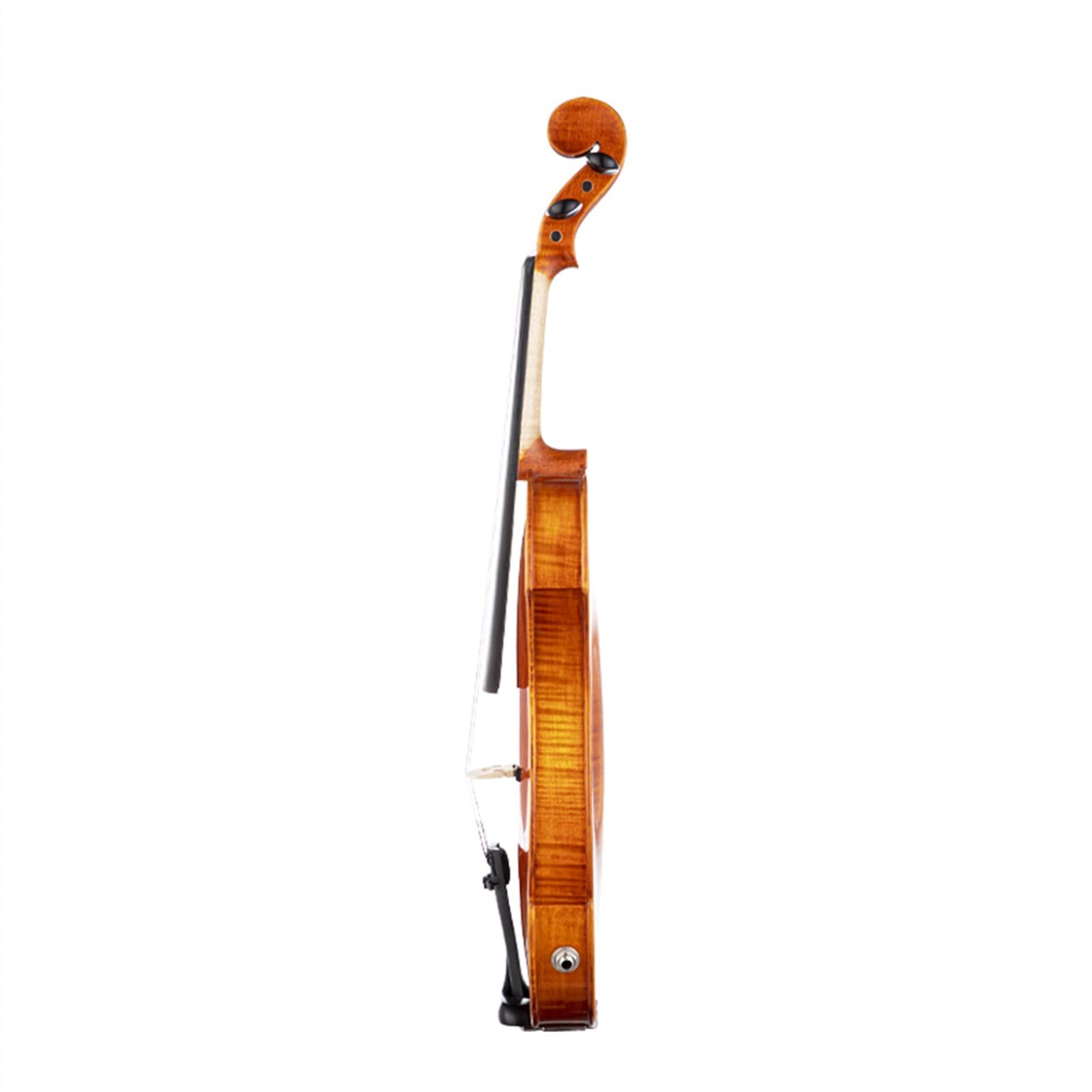 TSTS Violini per Principianti Violino Elettrico 4/4 in Acero Massiccio con Sistema Pickup Attivo Tedesco Ebony Fitting
